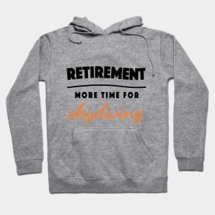 Retirement Gift Retired Elderly Party Skydiving Hoodie